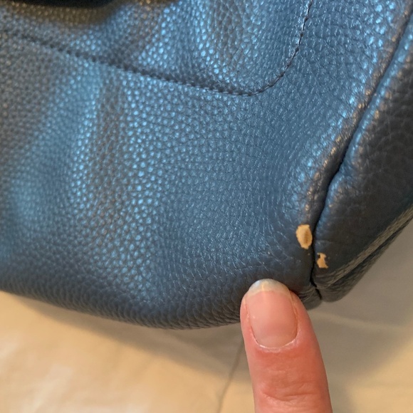 Nanette Lepore Charlie Blue Zippered Handbag - Picture 4 of 16